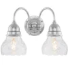 Badrumslampa - Stackelberg nickel, slipat klarglas