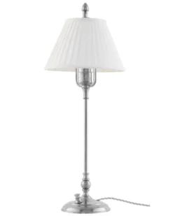 Bordslampa - Ankarcrona 50 cm nickel, vit skärm
