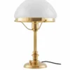 Bordslampa - Karlfeldt mässing, toppig vit