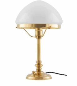Bordslampa - Karlfeldt mässing, toppig vit