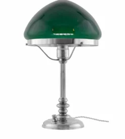 Bordslampa - Karlfeldt nickel, toppig grön