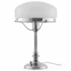 Bordslampa - Karlfeldt nickel, vit skärm