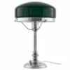 Bordslampa - Karlfeldt nickel, grön skärm