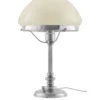 Bordslampa - Karlfeldt nickel, toppig benvit