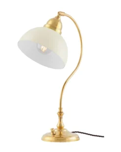 Bordslampa - Lagerlöf mässing, benvit skärm