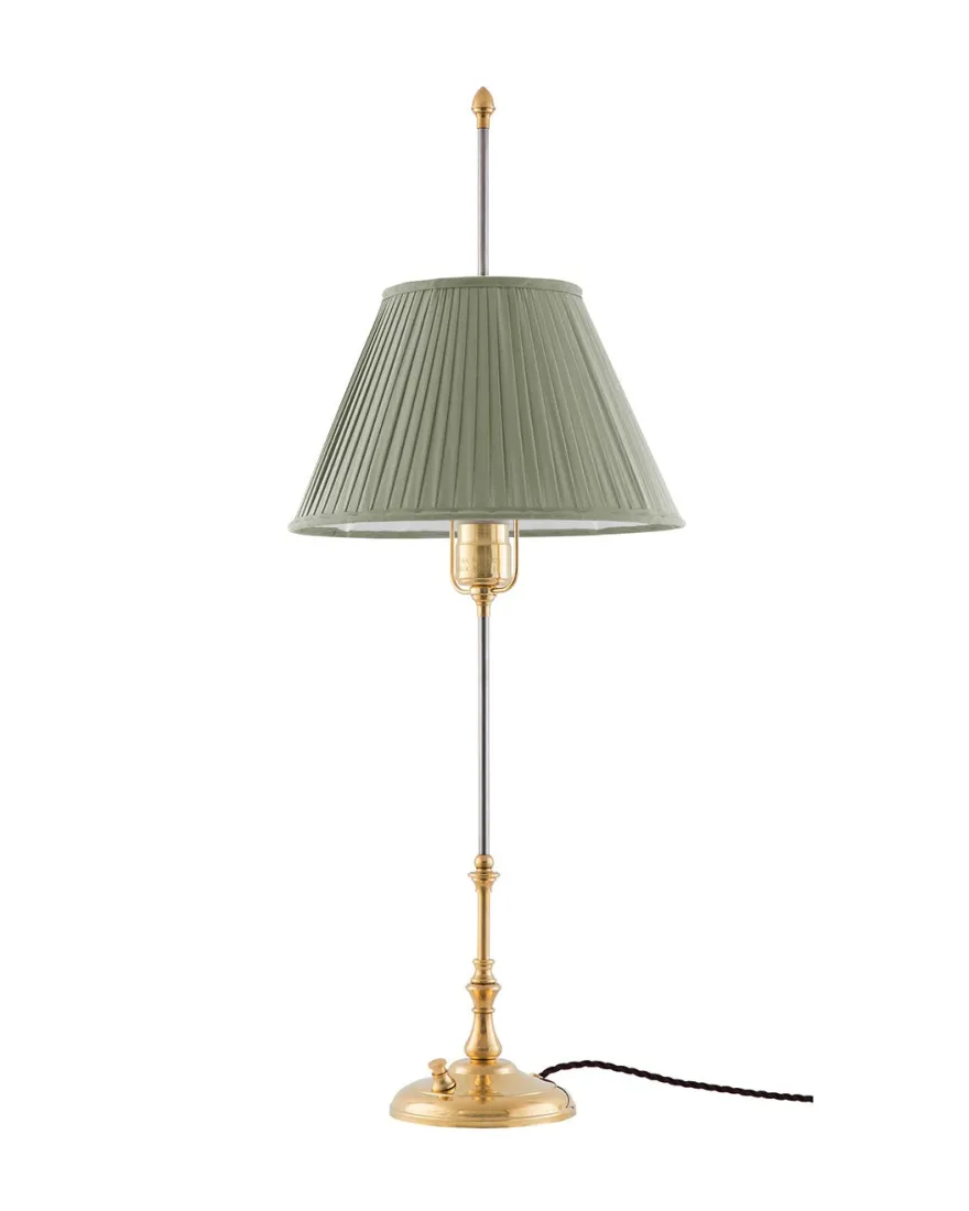 Bordslampa - Stiernstedt mässing, olivgrön skärm