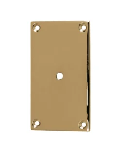 Bottenplatta mässing - För knopp/krok 40 x 70 mm