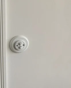Dimmer dubbel tryckknapp vitt porslin - Fontini infällt