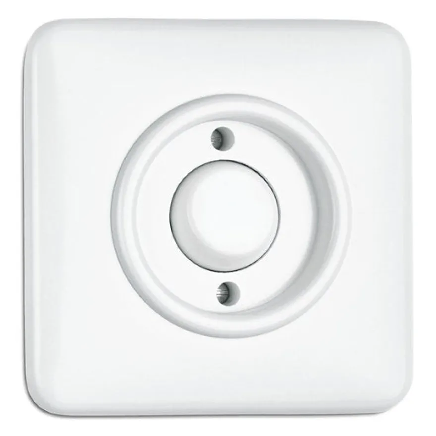 Dimmer kvadrat vit duroplast - THPG infällt