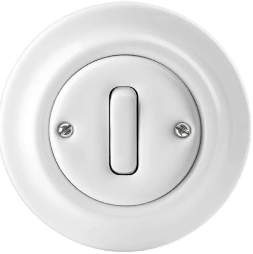 Dimmer - Tryckknapp vit porslin - ABB Decento