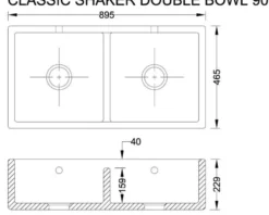 Diskho dubbel - Shaws Classic Shaker Double 900