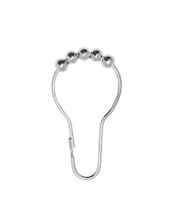 Duschdraperiringar - Krom 12-pack