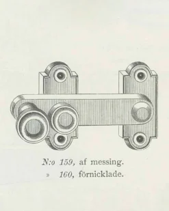 Fönsterklinka/ Skåpvred - Næsman N:o 159 mässing