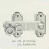 Fönsterklinka/ Skåpvred - Næsman N:o 159 nickel