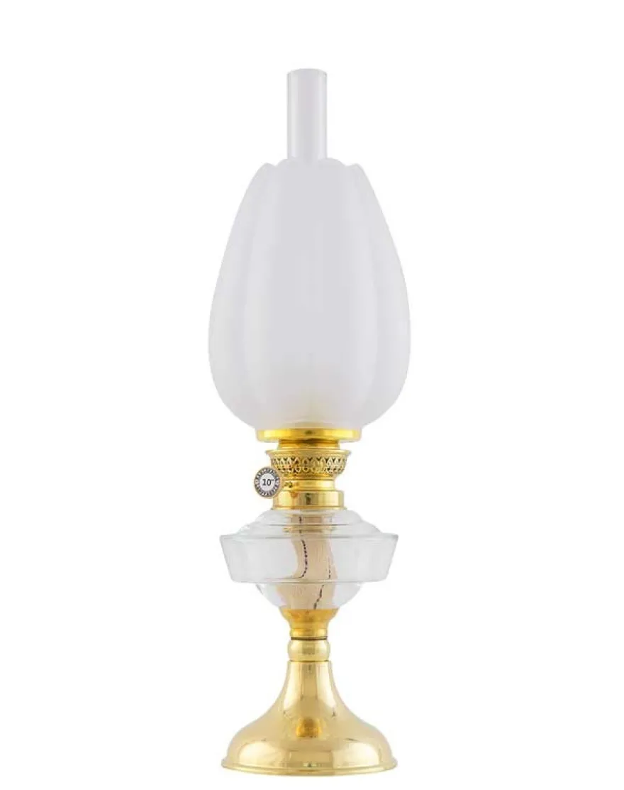Fotogenlampa - Trossölykta mässing