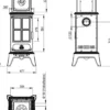 Gjutjärnskamin - Kamin Westbo Victoria 240