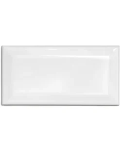 Kakel Victoria - Fasad kant 10 x 20 cm vit, blank