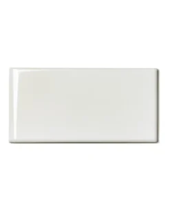Kakel Victoria - 7,5 x 15 cm elfenbensvit bullnose kortsida