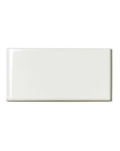 Kakel Victoria - 7,5 x 15 cm elfenbensvit bullnose vänster hörn