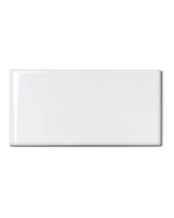 Kakel Victoria - 7,5 x 15 cm vit bullnose kortsida
