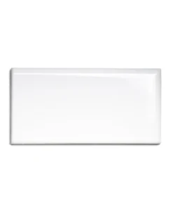 Kakel Victoria - 7,5 x 15 cm vit bullnose höger hörn