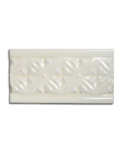 Kakel York - Dekorlist relief 10 x 19,8 cm mandel