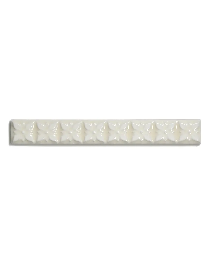 Kakel York - Dekorlist relief 2,5 x 19,8 cm mandel