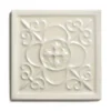 Kakel York - Dekorplatta relief 14,8 x 14,8 cm mandel