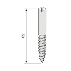 Karmdubb nickel till espagnoletter - 50 mm