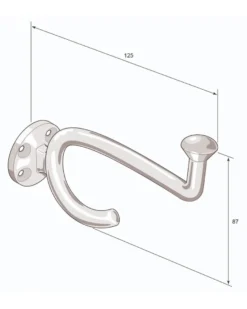 Klädkrok - Fehrlins 3255 mässing