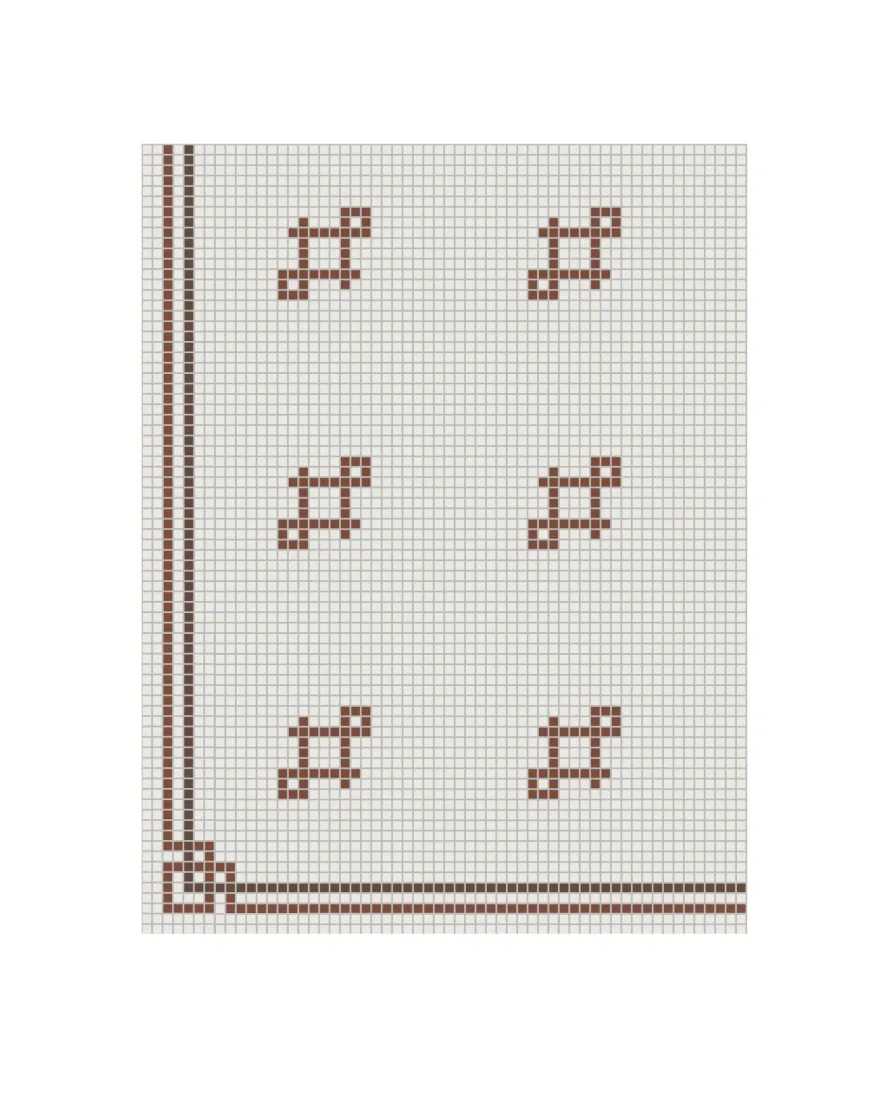 Klinkerfris - Mosaik Mayfair Röd