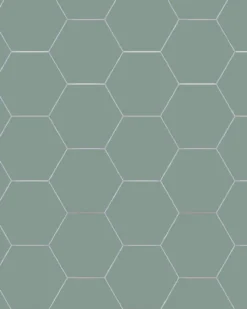 Klinker - Hexagon 15 x 15 cm grön