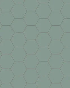 Klinker - Hexagon 10 x 10 cm grön