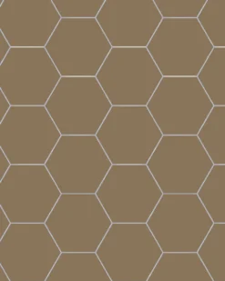 Klinker - Hexagon 15 x 15 cm kaffebrun