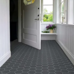 Klinker - Hexagon 15 x 15 cm svart