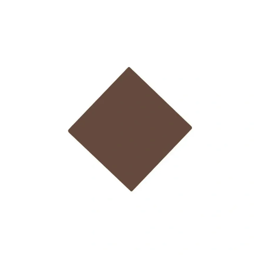 Klinker - Kvadrat 5 x 5 cm chokladbrun