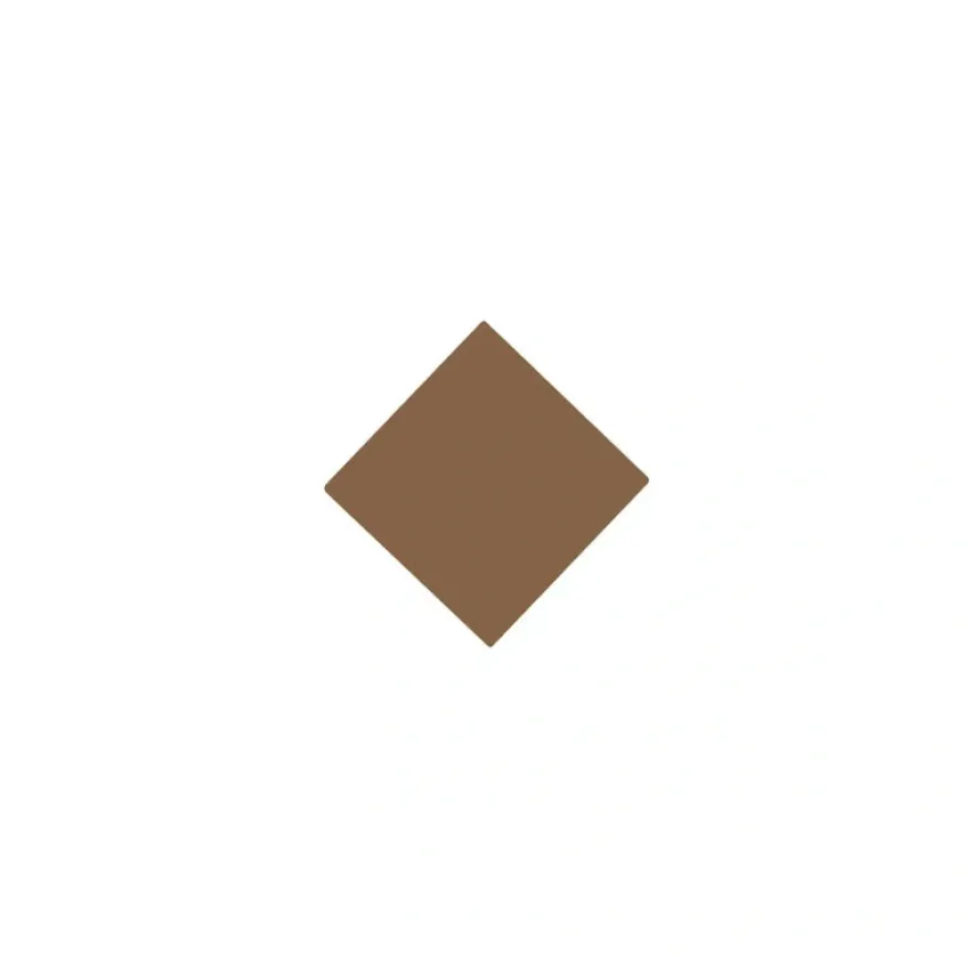 Klinker - Kvadrat 3,5 x 3,5 cm havana