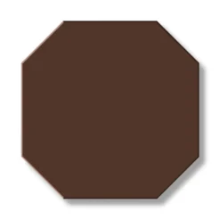 Klinker - Oktagon 15 x 15 cm chokladbrun