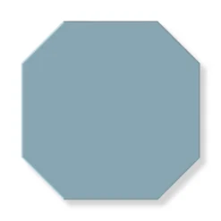 Klinker - Oktagon 15 x 15 cm ljusblå