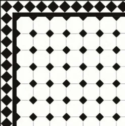 Klinker - Oktagon 10 x 10 cm vit