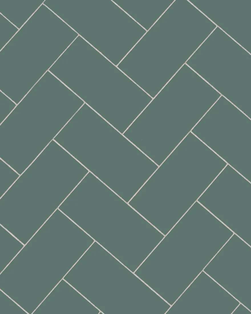 Klinker - Rektangel 10 x 20 cm mörkgrön
