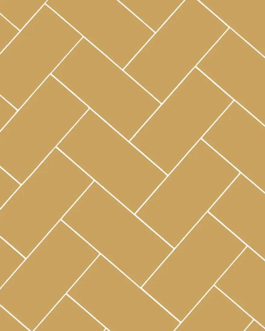 Klinker - Rektangel 10 x 20 cm ockragul
