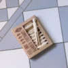 Klinker - Schackrutigt 15 x 15 cm gråblå/vit