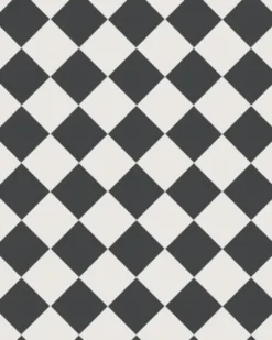 Klinker - Schackrutigt 10 x 10 cm svart/vit