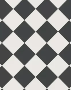Klinker - Schackrutigt 15 x 15 cm svart/vit