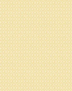 Lim & Handtryck Tapet - Mölletorp vit/gul