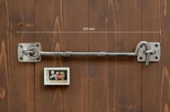 Lång hasp nickel - Kasthake 250 mm