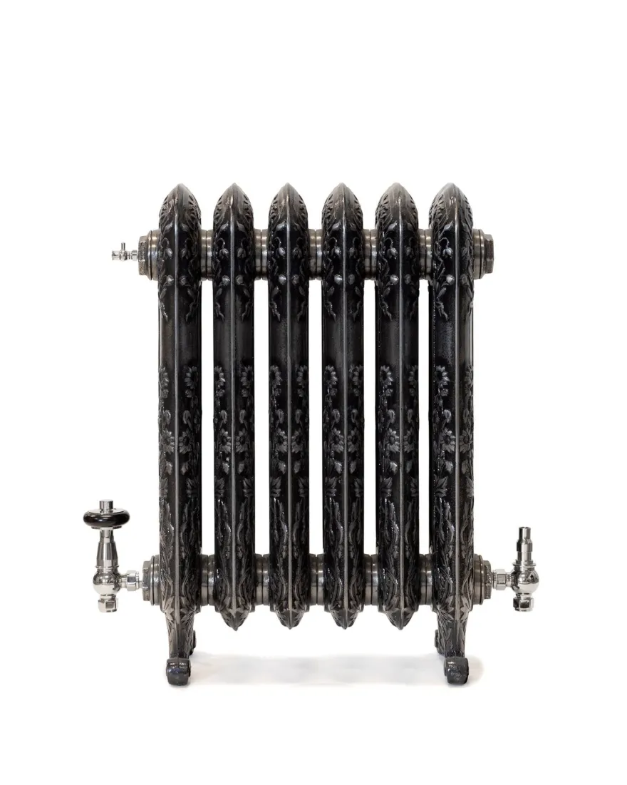 Radiatorventil termostat - Kensington nickel/trä