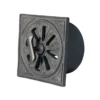 Rosettventil - Svart aluminium Ø 120 mm