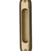 Skjutdörrshandtag - Sekelskifte mässing 158x36 mm